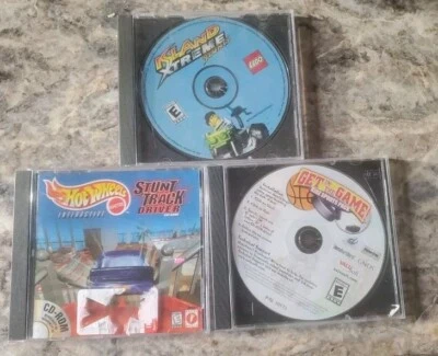  PC CD Video Game Windows 95 Computer  3 Games HOT WHEELS LEGO & Kidz Sports - Image 1 of 2