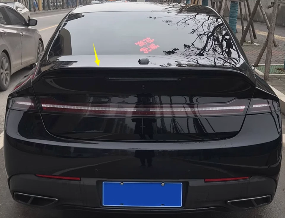 Asa de spoiler traseira preta brilhante cauda do porta-malas para 2013-2020 Lincoln MKZ Sedan 4 portas - Imagem 1 de 4