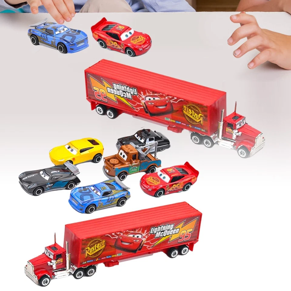 Auto Mack Truck Kinder Spielzeug Lightning McQueen Racer Kids Toy - Bild 1 von 4