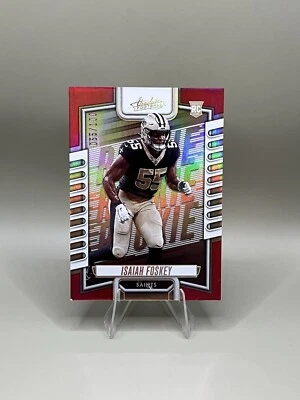 2023 Panini Absolute Isaiah Foskey ROOKIE VARIATION # /100 Saints - Image 1 of 2