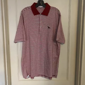 Peter Millar Saint Joseph’s Hawks SJU Golf Polo Shirt Men’s M Red Stripe - Picture 1 of 5