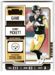 2023 Contenders Game Ticket Red Foil Parallel #83 Kenny Pickett steelers - Picture 1 of 2