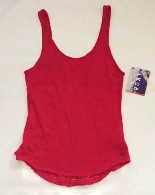 Nuevo con etiquetas Roxy Damas Juniors Camiseta sin mangas Talla M Nuevo Rojo Suave Foto 1 de 2