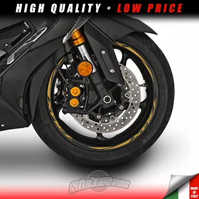 Set adesivi ORO cerchi ruote TMAX Yamaha 500 530 560 moto completa stickers