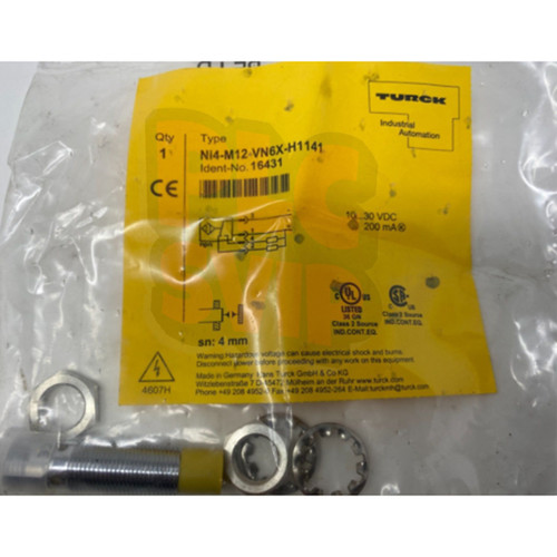 Sensore Induttivo Turck Ni4-M12-VN6X-H1141 - Prossimità NPN, Uscita Analogica/Discreta