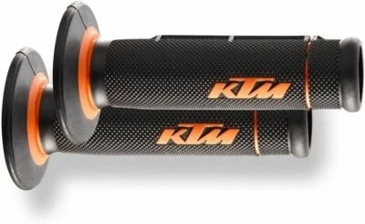 NEW KTM OEM BLACK/ORANGE OPEN ENDED GRIP SET 125 150 250 350 450 63002021200 - Image 1 of 2