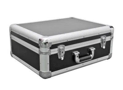 DJ LP Deck Giradischi Alluminio Storage Flight Carry Case - Leggero, Nero - Immagine 1 di 3