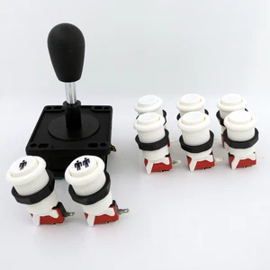 2 Player Arcade Control Kit - 1 Bat Top Joysticks, 8 Buttons - MAME, JAMMA - Picture 1 of 6