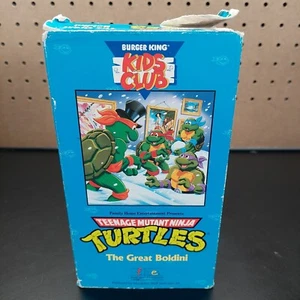 Teenage Mutant Ninja Turtles: The Great Boldini (VHS 1990) Burger King Kids Club - Picture 1 of 4