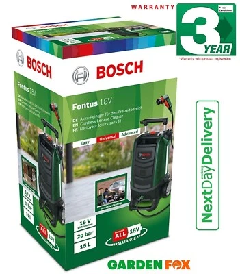 new Bosch FONTUS MK2 18V Cordless Water WASHER 06008B6171 4059952547923 ZTW - Image 1 of 4