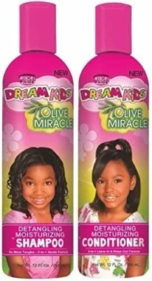 Combo de champú y acondicionador desenredante African Pride Dream Kids Olive Miracle Foto 1 de 4