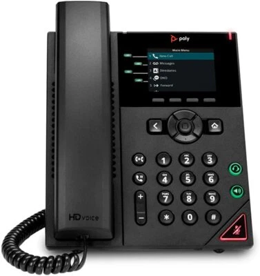 Polycom VVX 250 4-line desktop business IP phone with two 10/100/1000 Ethernet p - Photo 1/3