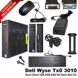 Dell Wyse Tx0 3010 Thin Client MARVEL PJ4 v7 1GHz 1GB RAM Citrix HDx RJ-45 V7W37 - Picture 1 of 23
