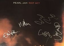 PEARL JAM SIGNED AUTOGRAPH RIOT ACT 24x36 POSTER EDDIE VEDDER +4 w/VIDEO PROOF