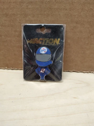 Action NASCAR Winner's Circle Rusty Wallace #2 Miller Lite Bobblehead Hat Pin Cover