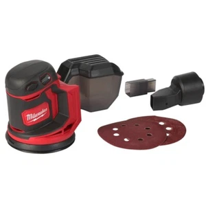 Lijadora de órbita aleatoria Milwaukee M18 BOS125-0 18 V 125 mm - Cuerpo + bolsa antipolvo adaptador de aspiradora - Imagen 1 de 3