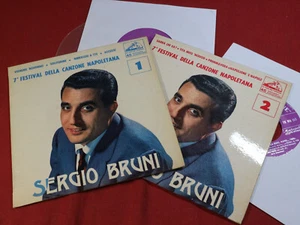 Sergio Bruni 7° FESTIVAL DELLA CANZONE NAPOLETANA 1 & 2 - 2x 7" EP La Voce del - Picture 1 of 2