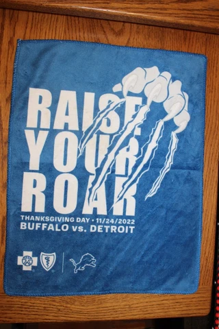 NFL Detroit Lions VS Buffalo Bills Thanksgiving 2022 Football Game Rally Towel Cover