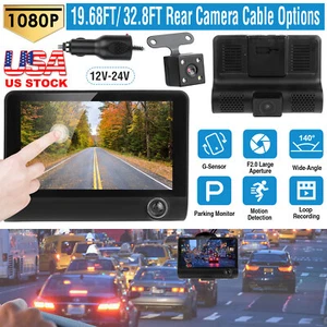 1080P FHD Touch Screen Car DVR Dash Camera Lens Vehicle Driving Camera Recorder - Picture 1 of 14