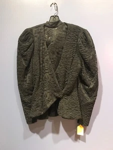 Chaqueta de encaje negra para mujer talla 12 Lorrie Kabala detalles, nueva con etiquetas 399,95 - Imagen 1 de 7