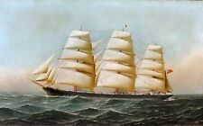 ANTONIO JACOBSEN, LAOMENE Clipper Ship Painting, NEW Fine Art Giclee Print 