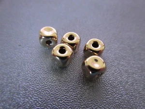 Cubos llenos de oro 14K espaciador 5x5 mm 5 piezas - Imagen 1 de 3