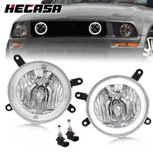 HECASA LED Halo Fog Lights Driving Lamps w/Bulbs For Ford Mustang GT 2005-2009 - Bild 1 von 22