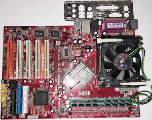 Scheda Madre Vintage MSI MS-6788 848P Neo-V con CPU Intel Pentium4 e Ram - Imagen 1 de 1