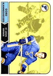 Custom made OPC like 1968-69 St. Louis Blues Gordon Kannegiesser  Hockey card