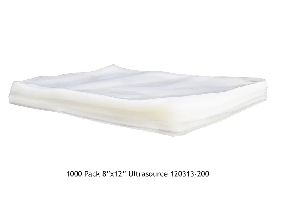UltraSource 120225-200 Bolsas Selladoras al Vacío 3 Bolsas MIL, 12" x 14", Paquete de 1000 Bolsas Foto 1 de 2