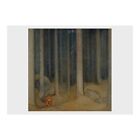 John Bauer - 'Humpe in the Woods': Poster (16.5" x 11.7")