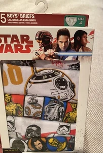 5-New Toddler boys Star Wars briefs size 4 - Picture 1 of 1