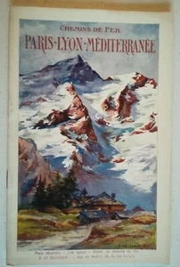 Plaquette publicitaire - Chemins de fer PLM - Mont-blanc corse 1910 - Picture 1 of 1