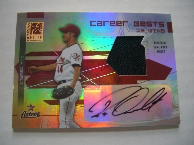 Roy Oswalt Donruss Elite 2003 Materials Autograph CB 9 - Image 1 of 1
