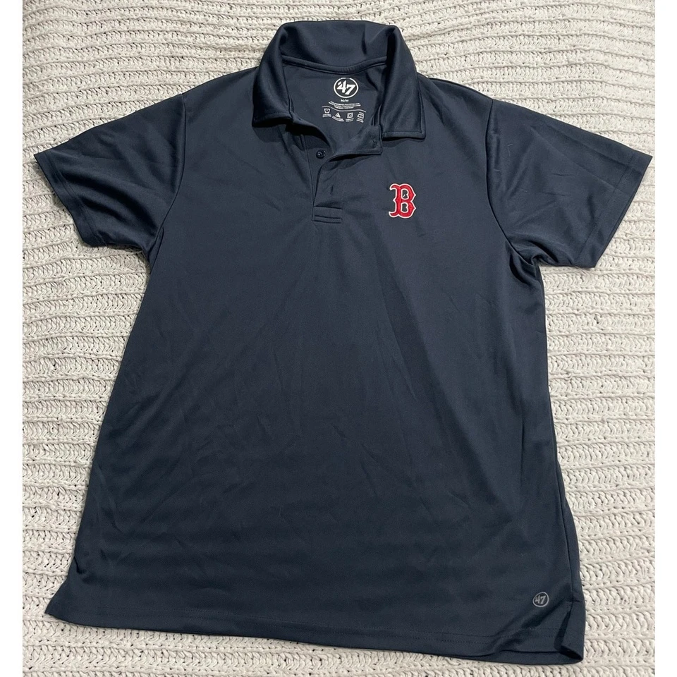 47 Performance Polo 衫波士顿红袜队男式中号蓝色棒球 — 第 1/4 张图片