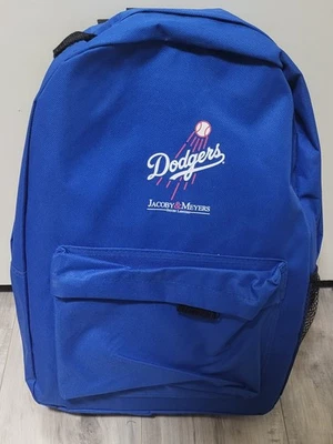 MLB Los Angeles LA Dodgers Backpack 18" Jacoby & Meyers Promo Blue Black  - Image 1 of 2