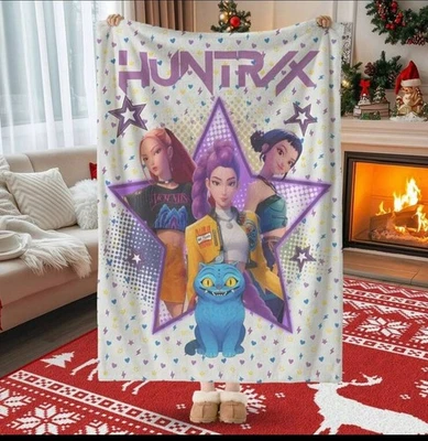 Kpop Demon Hunter Blanket, Anime Girls Throw Blanket, Soft Warm Gift For Fans - Image 1 of 4