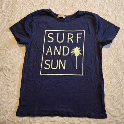 Zara boys size 11/12 blue short sleeve shirt minor fade GUC - Image 1 of 4