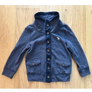 Abercrombie & Fitch Damen Y2K/Vintage Fleece Mock Neck Cardigan Sweatshirt - Bild 1 von 7