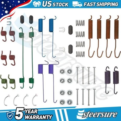 Kit de herrajes de freno de tambor delantero trasero para Ford P-350 1975-1976 Foto 1 de 2