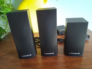 Linksys Velop WHW03-AC2200-Tri-Band Mesh-Wi-Fi  Router System + One VLP01 - Picture 1 of 8