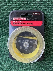 Craftsman Replacement Tape Measure Blade 1 Inch x 30 Ft 39520 39530 - Picture 1 of 7
