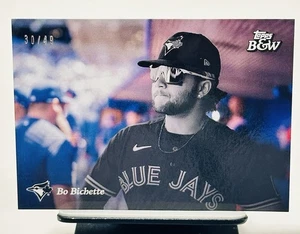 2023 Topps Black & White Bo Bichette SSP 30/49 Blue Jays #15 - Picture 1 of 2