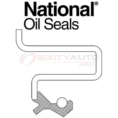 National Auto Transmission Oil Pump Seal for 2005-2007 Cadillac STS 4.4L mp Foto 1 de 4