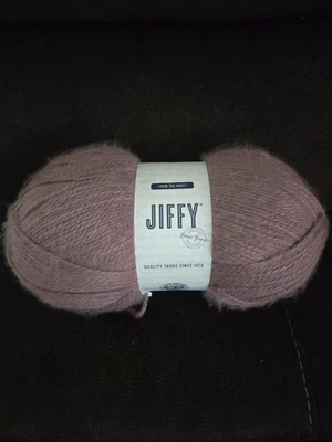 (1 Skein) Lion Brand Yarn 681 YARDS Jiffy Bonus Bundle Yarn, Plum-  - Image 1 of 2