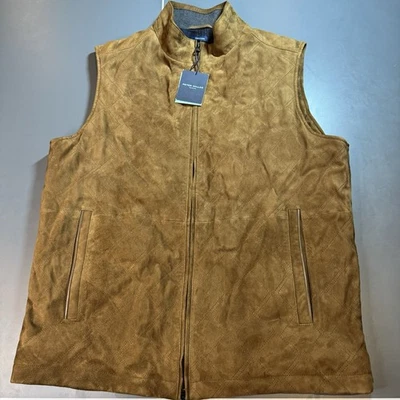 Peter Millar peter millar EXCURSIONIST FLEX RIDGELINE VEST Medium Suede Quilted  - Image 1 of 4