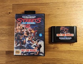 Streets of Rage 2 Sega Genesis NOT FOR RESALE NFR w/ Box No Manual *Tested!