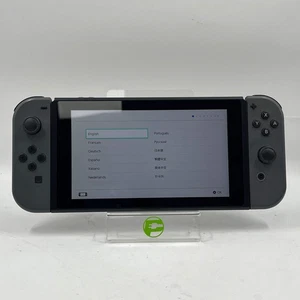 Nintendo Switch v1 nur Videospielkonsole HAC-001 schwarz/grau - Bild 1 von 8