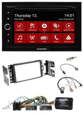 Blaupunkt Lenkrad DVD Bluetooth DAB 2DIN USB Autoradio für Jeep Grand Cherokee 2 - Bild 1 von 4