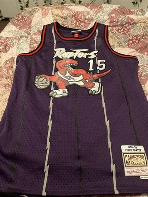 Camiseta deportiva juvenil de los Toronto Raptors XL Vince Carter 15 NBA baloncesto Mitchell & Ness Foto 1 de 4